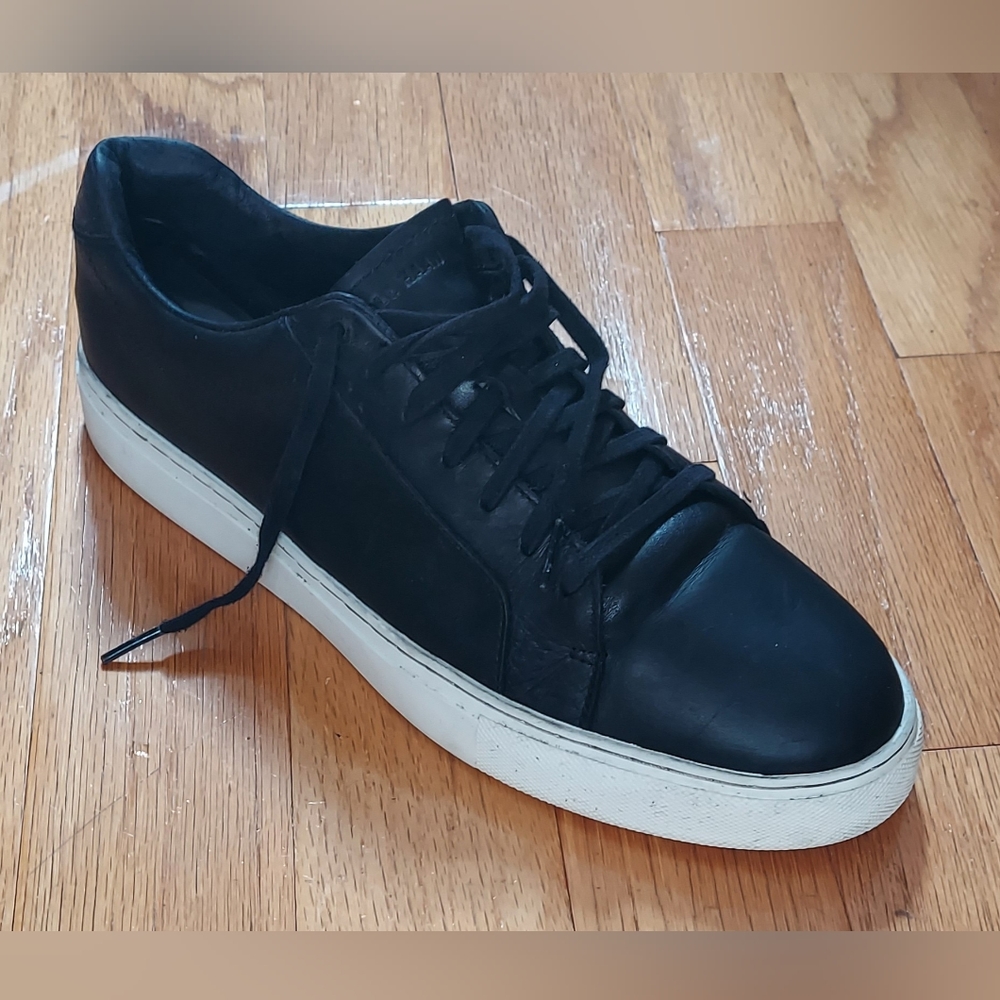COLE HAAN GRAND OS C32166 MENS BLACK LEATHER CROSSCOURT CASUAL SHOES SIZE 11.5 M